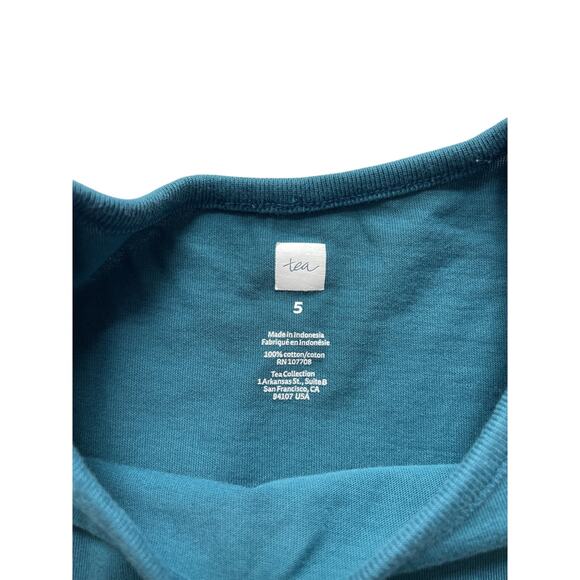 Tea Collection Layered Peacock Dress Size 5 - Picture 5 of 6